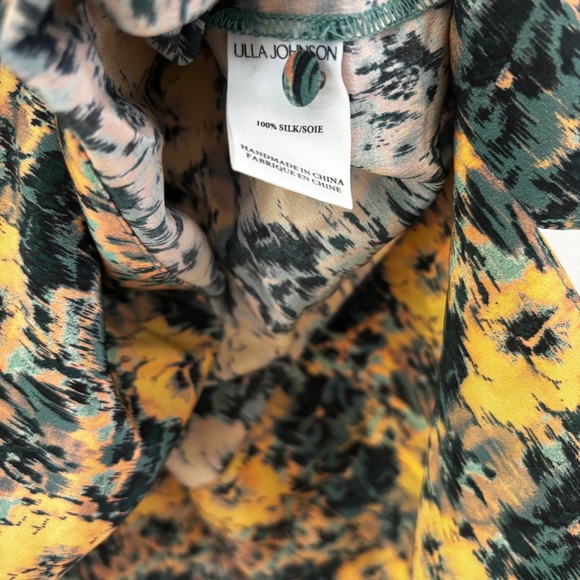 Ulla Johnson Elaine Floral Silk Mini Dress Size 0 XS Puff Sleeve Runway Wedding - Picture 8 of 14